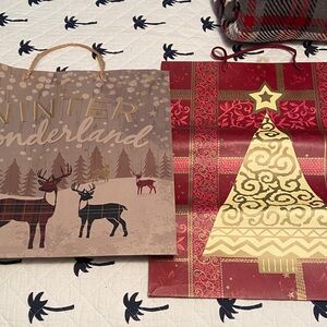 Winter Wonderland Holiday Gift Bags Set